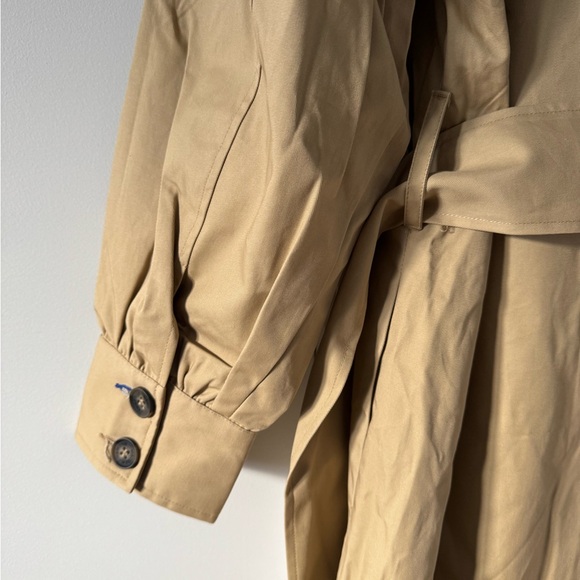 NWT Damson Madder Ella Cotton Trench Coat in Tan - Picture 12 of 16